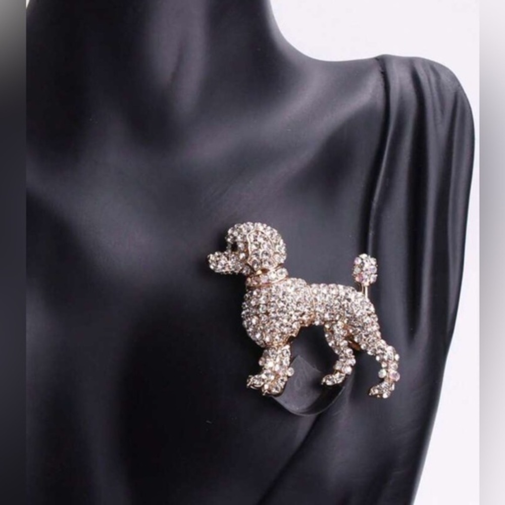 ✨NEW Elegant Gold Poodle Brooch